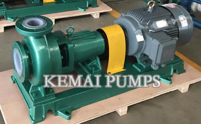 plastic lined chemical pumps