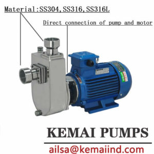 304&316 Chemical Direct Connection Self Priming Pump